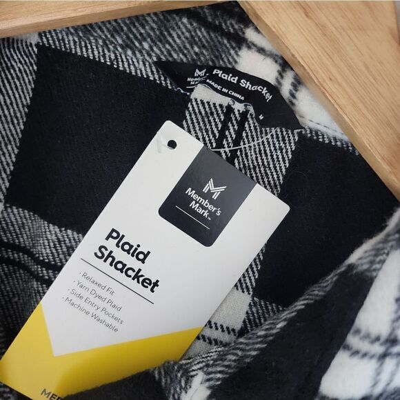 Members mark plaid shacket new with tags - Picture 11 of 11